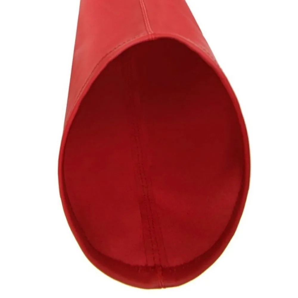 NWT BAR III 6.5/8.5/9/9.5  Millie Over the Knee Red Pu Leather High Heels Boots